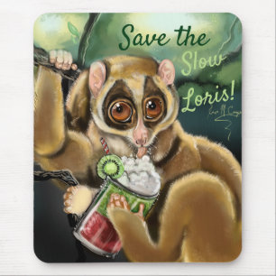 Slow Loris Smoothie Mousepad