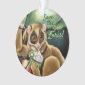 Slow Loris Smoothie Ornament (Vorderseite)