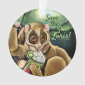 Slow Loris Smoothie Ornament (Vorderseite)