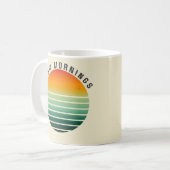 Slow Mornings - Retro Aesthetic Mug Kaffeetasse (Vorderseite Links)
