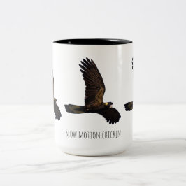 Slow-Motion-Hähnchen Two-Tone-Kaffeetasse Zweifarbige Tasse