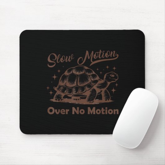 Slow Motion Over No Motion Turtle Meme Men Women Mousepad (Mit Mouse)