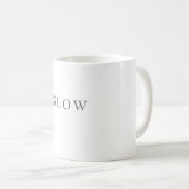 Slow Mug – Minimalistisches Typografie-Design Kaffeetasse (VorderseiteRechts)