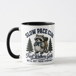 Slow Pace Club Waschbär Camping Design Tasse