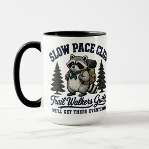 Slow Pace Club Waschbär Camping Design Tasse