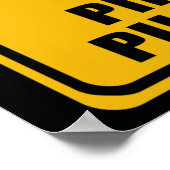 SLOW Pirates Pillaging Sign - Poster (Ecke)