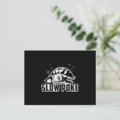 Slow Poke Turtle Lover Turtles Ocean Funny Gift Postkarte (Stehend Vorderseite)