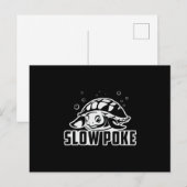 Slow Poke Turtle Lover Turtles Ocean Funny Gift Postkarte (Vorne/Hinten)
