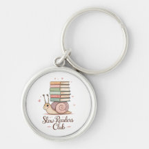 Slow Readers Club | Pastel Snail Keyring