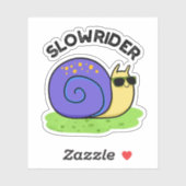 Slow Rider Funny Low Rider Snail Pub Aufkleber (Blatt)