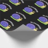Slow Rider Funny Low Rider Snail Pub Dark BG Geschenkpapier (Ecke)