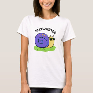 Slow Rider Funny Low Rider Snail Pub T-Shirt