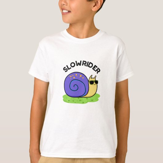 Slow Rider Funny Low Rider Snail Pub T-Shirt (Vorderseite)