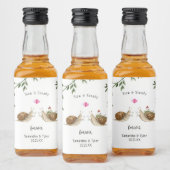 Slow & Steady Snail Wedding Favor Alkoholflaschenetikett (Flaschen)