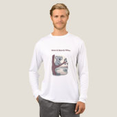 **"Slow & Steady Wins – Motivational Cute Koala "* Tri-Blend Shirt (Vorderseite komplett)