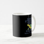 Slow Steady Wins The Race Inner Turtle Pace Funny  Kaffeetasse (VorderseiteRechts)