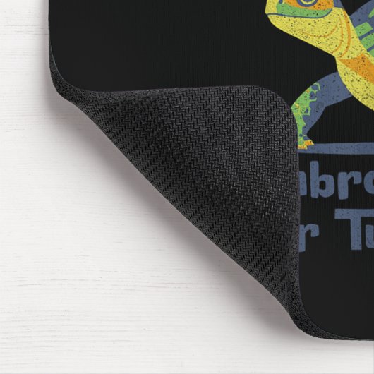 Slow Steady Wins The Race Inner Turtle Pace Funny  Mousepad (Ecke)