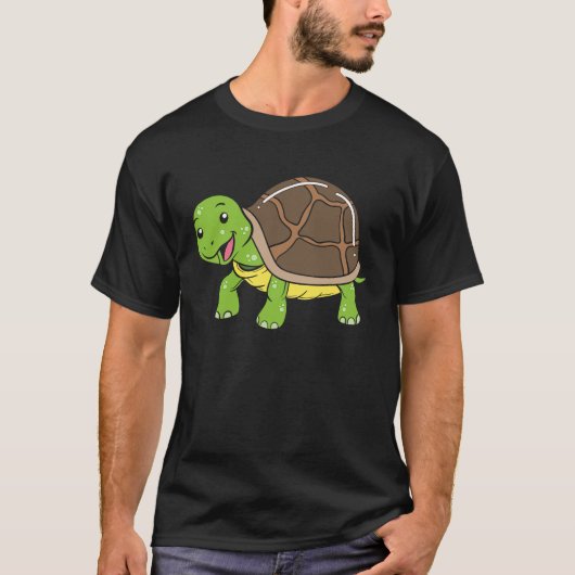 Slow Tortoise Turtle T-Shirt (Vorderseite)