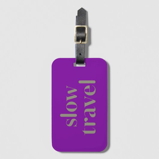 Slow Travel Gepäckanhänger (Vorderseite Vertikal)