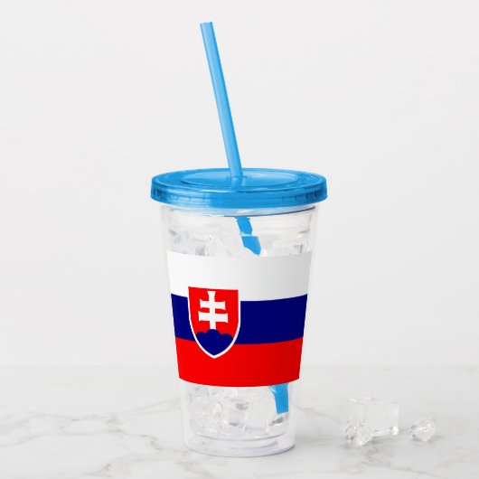 Slowakei Acryltrinkbecher (Vorderseite Ice)