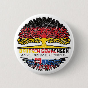 Slowakei Deutsch Deutschland Baum Button