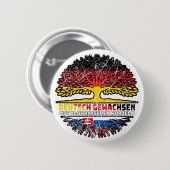 Slowakei Deutsch Deutschland Baum Button (Vorne & Hinten)