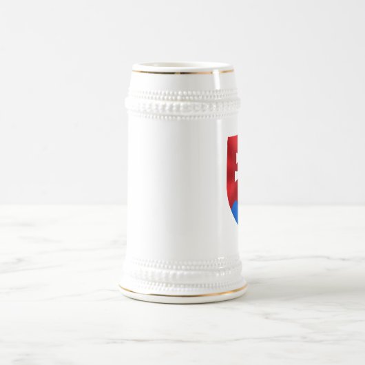 Slowakei-Emblem für Slovaks Bierglas (Mittel)