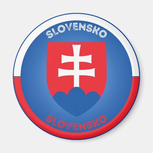 Slowakei-Erbe-Emblem Magnet (Vorne)