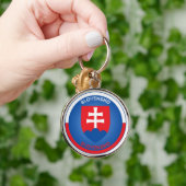 Slowakei-Erbe-Emblem Schlüsselanhänger (Hand)