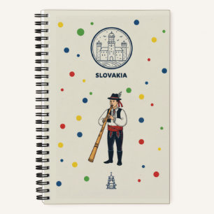Slowakei-Erbe- und Volksfotoarchiv-Journal Notizblock