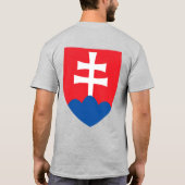 Slowakei Feier zur Unabhängigkeit der Flaggen T-Shirt (Rückseite)