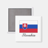 Slowakei-Flag Magnet (Vorderseite/Rückseite)