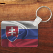 Slowakei Flag Schlüsselanhänger (Vorderseite)