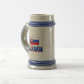 Slowakei-Flagge Bierglas (Vorderseite Links)