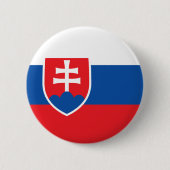 Slowakei-Flagge Button (Vorderseite)