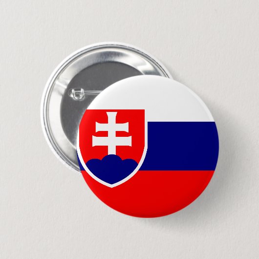 Slowakei-Flagge Button (Vorne & Hinten)
