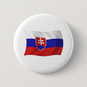 Slowakei-Flagge-Button Button