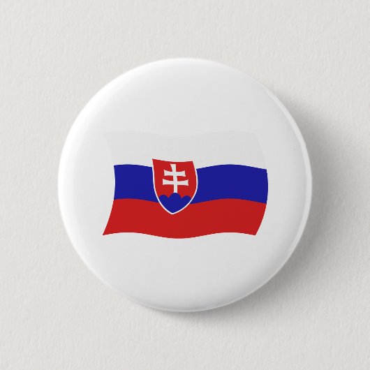 Slowakei-Flagge-Button Button (Vorderseite)
