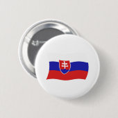 Slowakei-Flagge-Button Button (Vorne & Hinten)