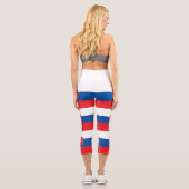 Slowakei-Flagge Capri Leggings (Rückseite)