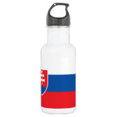 Slowakei-Flagge Edelstahlflasche (Vorderseite)