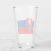 Slowakei-Flagge Glas (Rückseite)