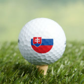 Slowakei-Flagge Golfball (Insitu T-Shirt)