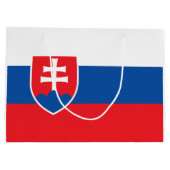 Slowakei-Flagge Große Geschenktüte (Rückseite)