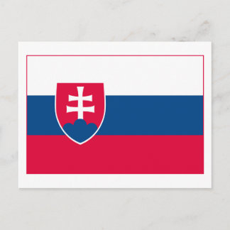 Slowakei-Flagge (hell) Postkarte