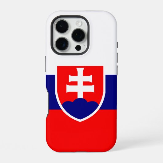 Slowakei-Flagge iPhone Hülle (Rückseite)
