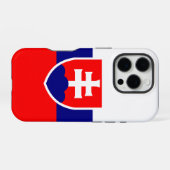 Slowakei-Flagge iPhone Hülle (Rückseite (Horizontal))