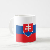Slowakei-Flagge Kaffeetasse (Vorderseite Links)