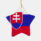 Slowakei-Flagge Keramik Ornament (Rechts)