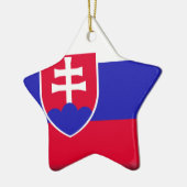 Slowakei-Flagge Keramik Ornament (Links)